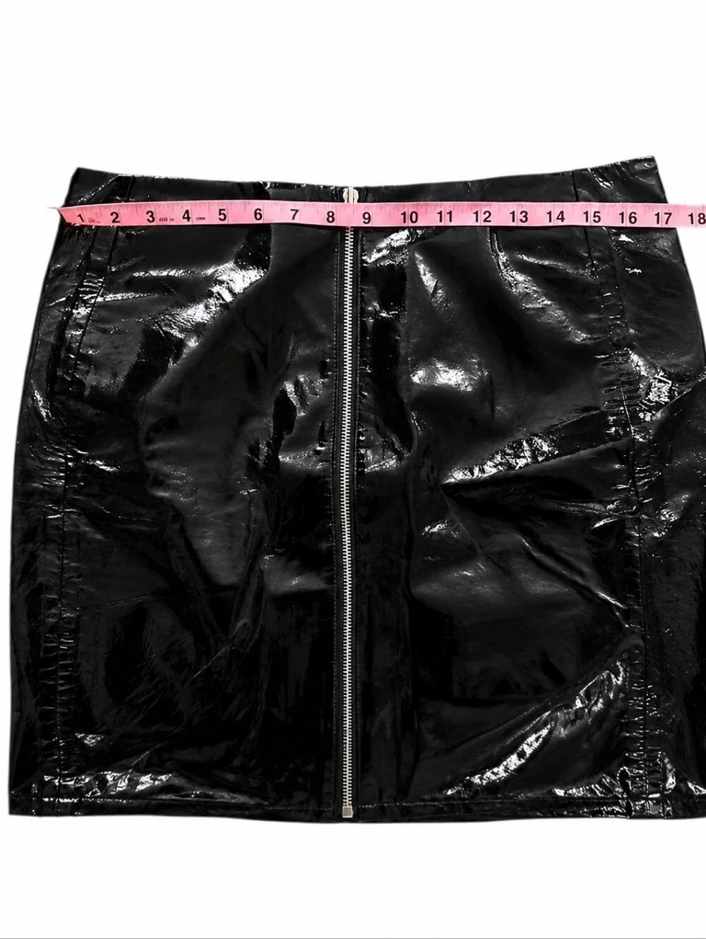 RAG&BONE | Heidi Patent Leather Mini Skirt in Black ~ Size US 12